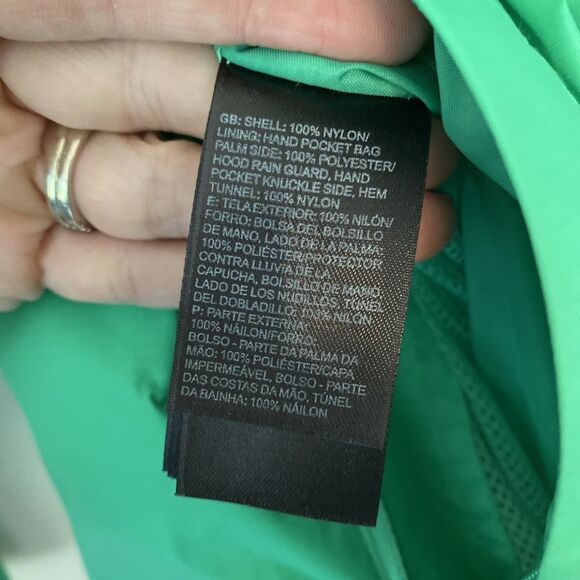 The North Face HyVent 2.5L Rain Jacket Women's S Light Green w/ hood - packable - Picture 5 of 10